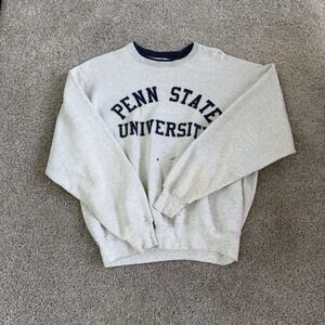 Vintage Penn State Nittany Lions Sweatshirt Mens Large Gray College House 90s